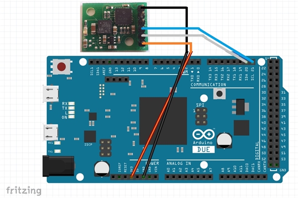 Arduino Due + CMPS10 compass