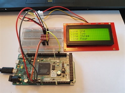 Arduino Due + LCD display