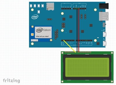 Edison + LCD display