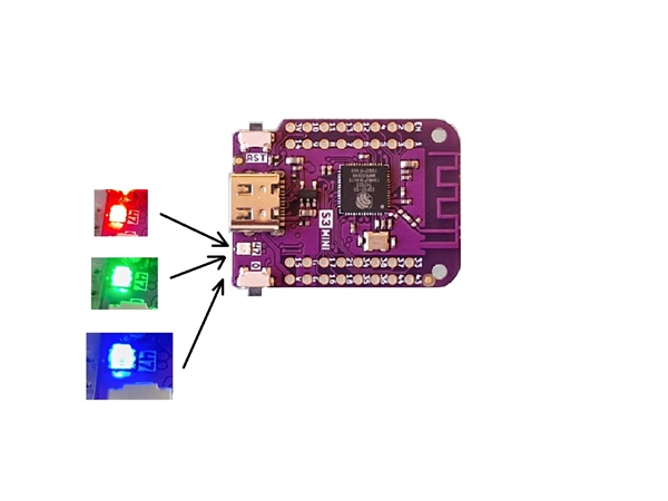 Lolin S3 Mini with LED