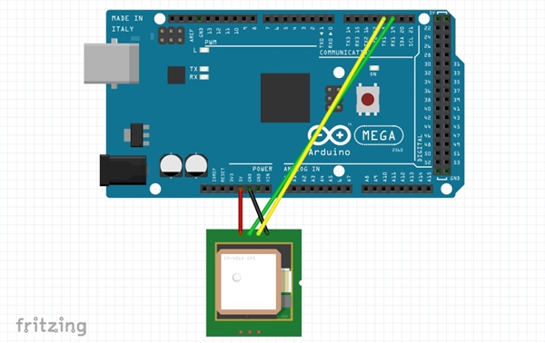 Arduino Mega + PAM7Q GPS