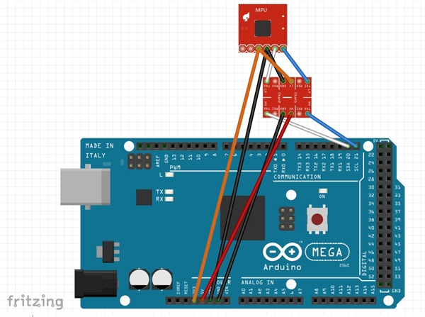 Arduino Mega + MPU9250