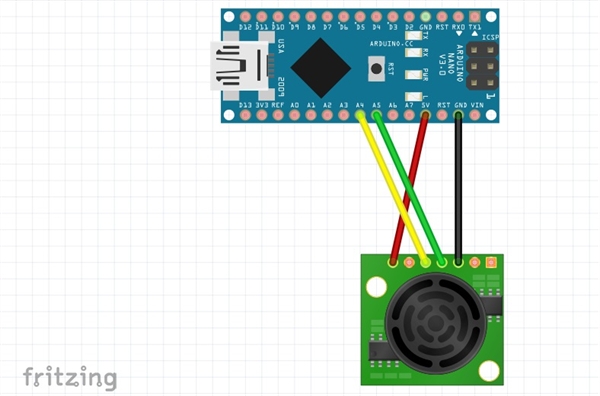 Arduino Nano + SRF02