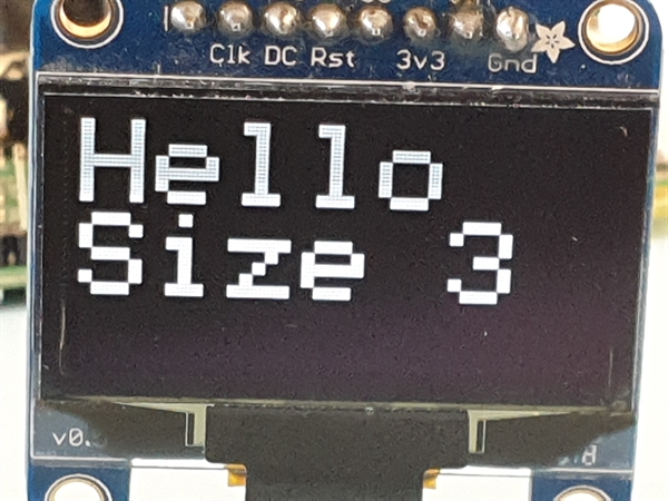 Raspberry Pi 3 + OLED 128x64 display