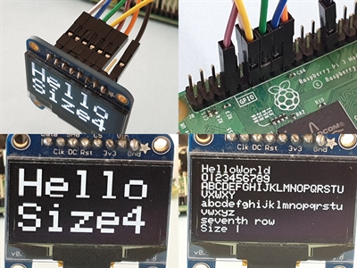 Raspberry Pi 3 + OLED 128x64 display