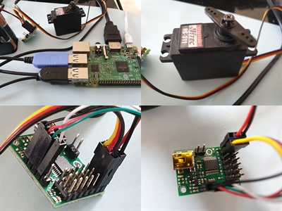 Raspberry Pi 3 + Pololu servo controller