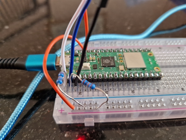 Raspberry Pi Pico W with CMPS11 compass