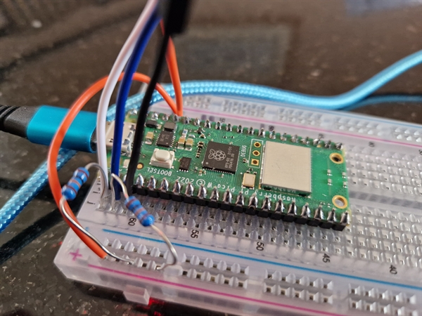 Raspberry Pi Pico W with CMPS11 compass