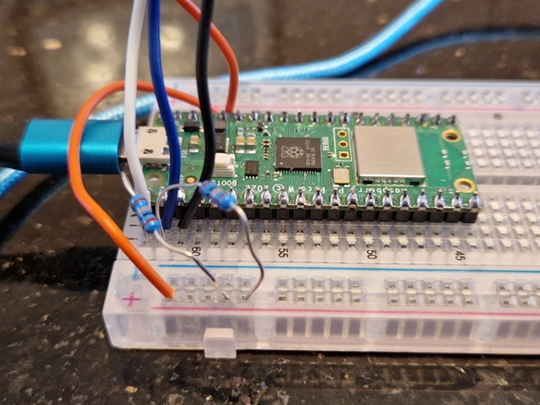 Raspberry Pi Pico W with CMPS12 compass