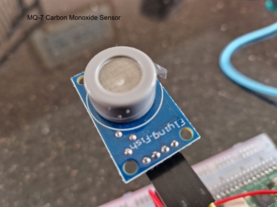 Pico W + MQ-7 Carbon Monoxide sensor