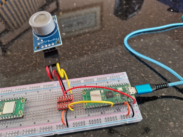 Pico W + MQ-7 Carbon Monoxide sensor