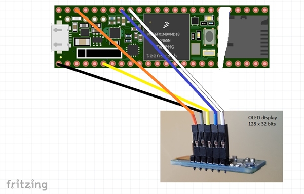 Teensy 3.6 + OLED 128x32