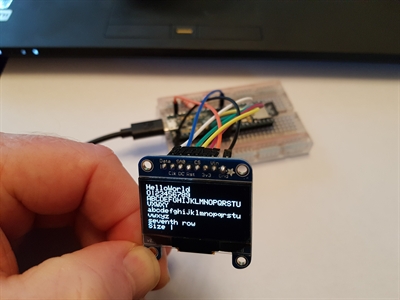 Teensy 3.6 + OLED 128x64 (SPI hardware)