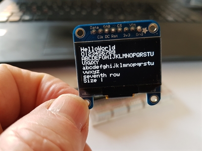 Teensy 3.6 + OLED 128x64 (SPI software)