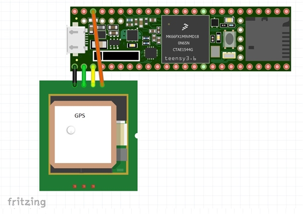 Teensy 3.6 + PAM7Q GPS