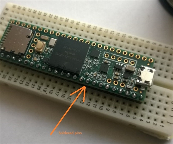 Teensy 3.6 + Soldering