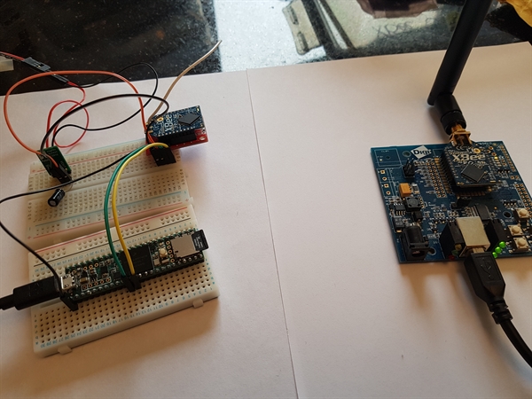 Teensy 3.6 + XBee 868MHz (API)