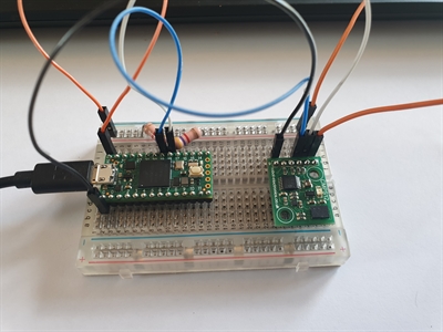 Teensy 4.0 + CMPS12 compass