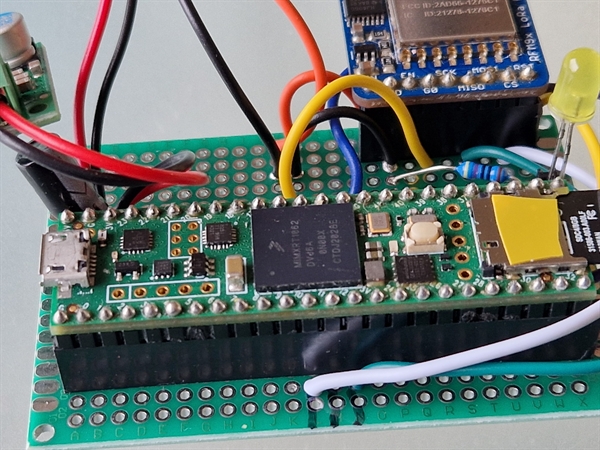 Teensy 4.1 + LoRa 868MHz + 24 Hours test