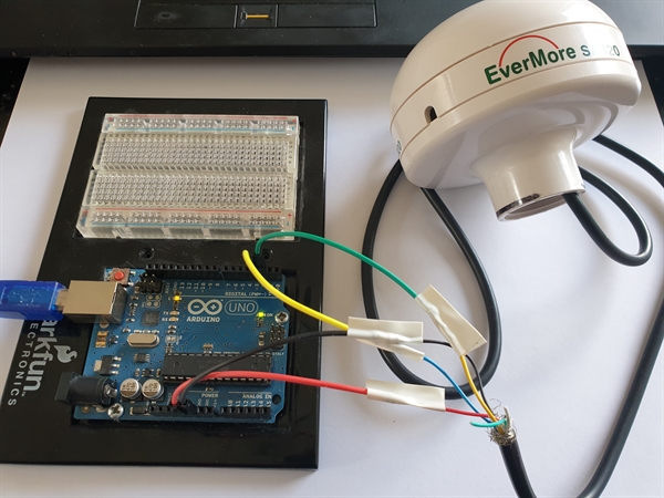 Arduino Uno + EverMore SA320 GPS