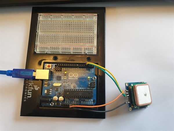 Arduino Uno + NEO-M8N GPS