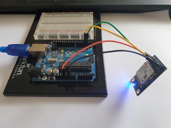 Arduino Uno + PAM7Q GPS