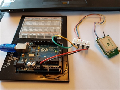 Arduino Uno + PMB 688 GPS